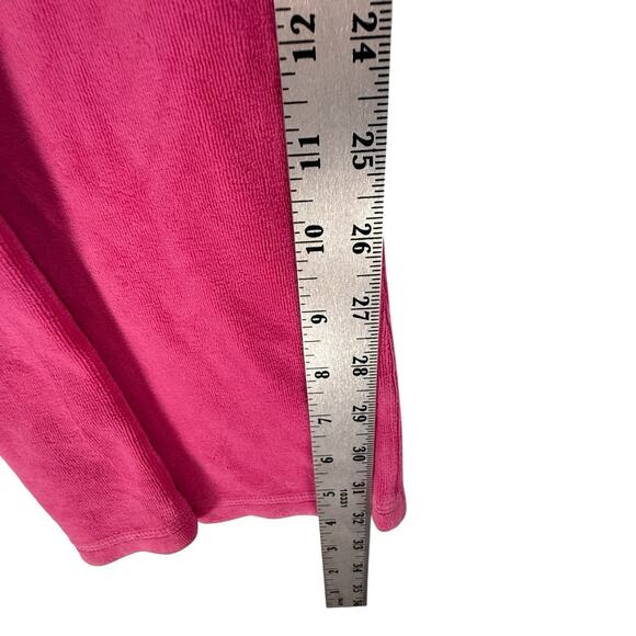 VTG Y2k Juicy Couture Pink Velour Track Pants SIZE MEDIUM Snap Pockets USA READ - Picture 11 of 15